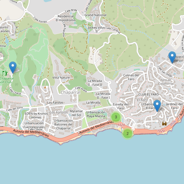 Mapa de aparcamientos en Chaparral Thumbnail