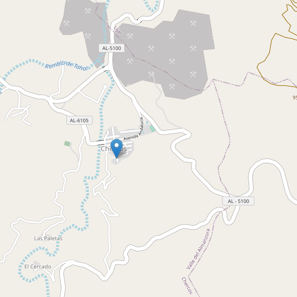 Mapa de aparcamientos en Chercos Thumbnail