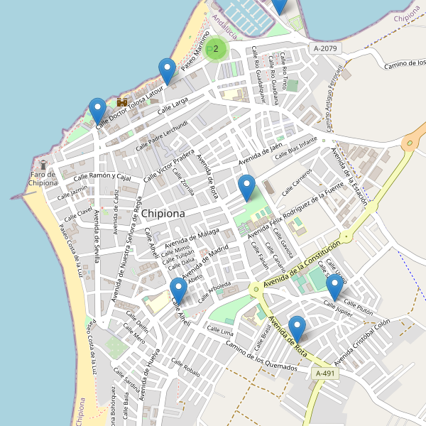 Mapa de aparcamientos en Chipiona Thumbnail