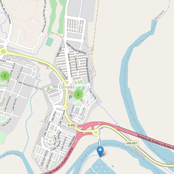 Mapa de aparcamientos en Corrales Thumbnail