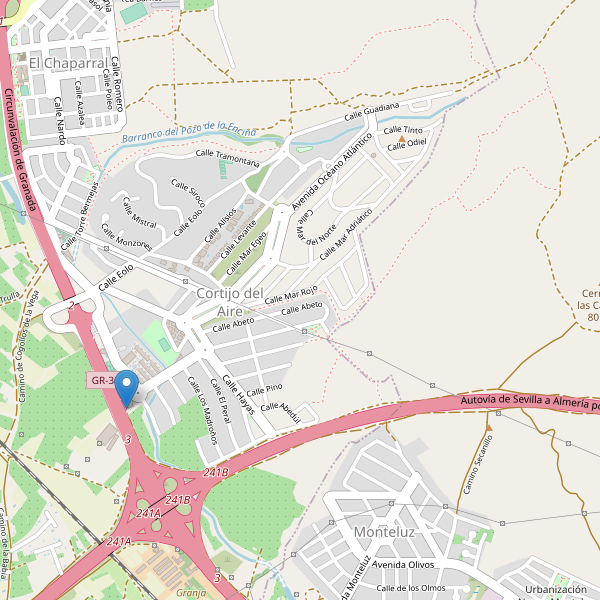 Mapa de aparcamientos en Cortijo del Aire Thumbnail