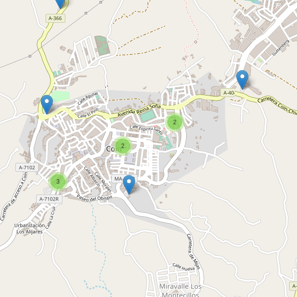 Mapa de aparcamientos en Coín Thumbnail