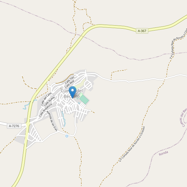 Mapa de aparcamientos en Cuevas del Becerro Thumbnail