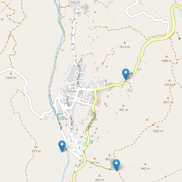 Mapa de aparcamientos en Cádiar Thumbnail