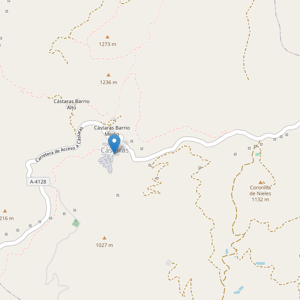 Mapa de aparcamientos en Cástaras Thumbnail