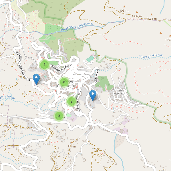 Mapa de aparcamientos en Cómpeta Thumbnail