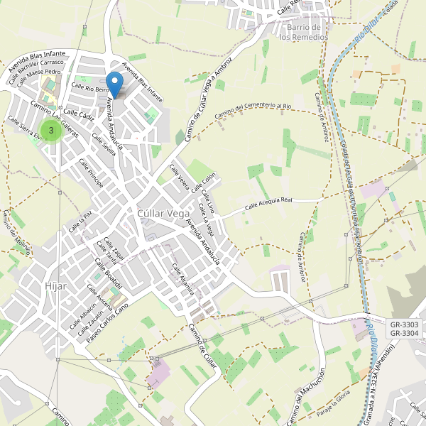 Mapa de aparcamientos en Cúllar Vega Thumbnail