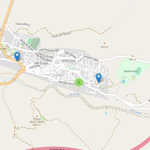 Mapa de aparcamientos en Cúllar Thumbnail