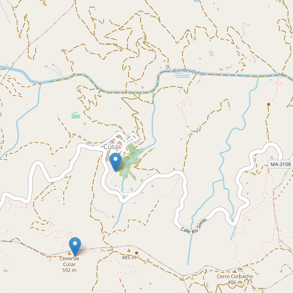 Mapa de aparcamientos en Cútar Thumbnail