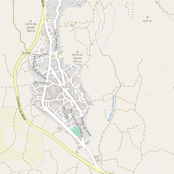 Mapa de aparcamientos en Dalías Thumbnail