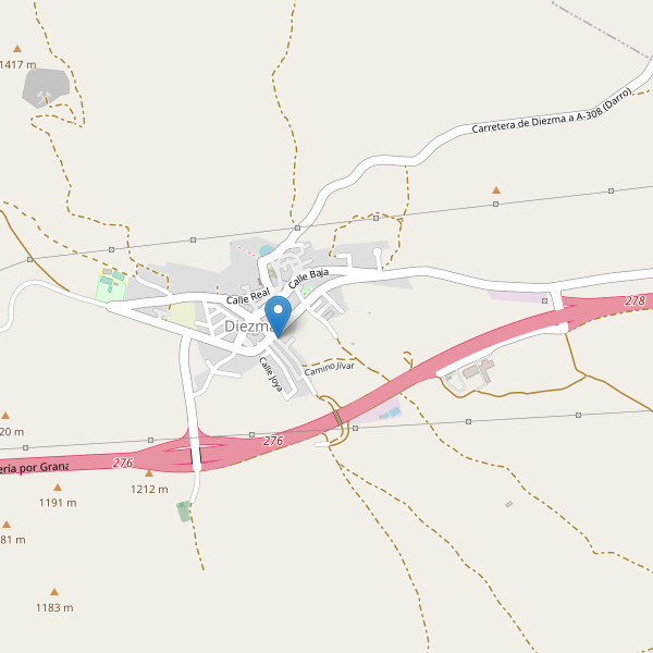 Mapa de aparcamientos en Diezma Thumbnail