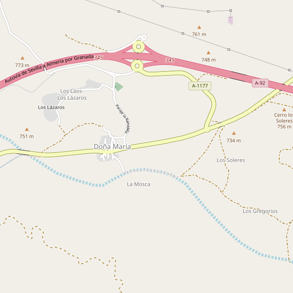 Mapa de aparcamientos en Doña María Thumbnail