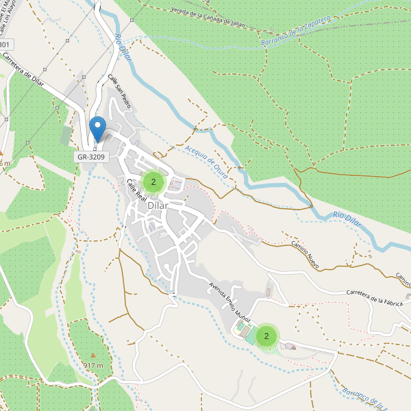 Mapa de aparcamientos en Dílar Thumbnail
