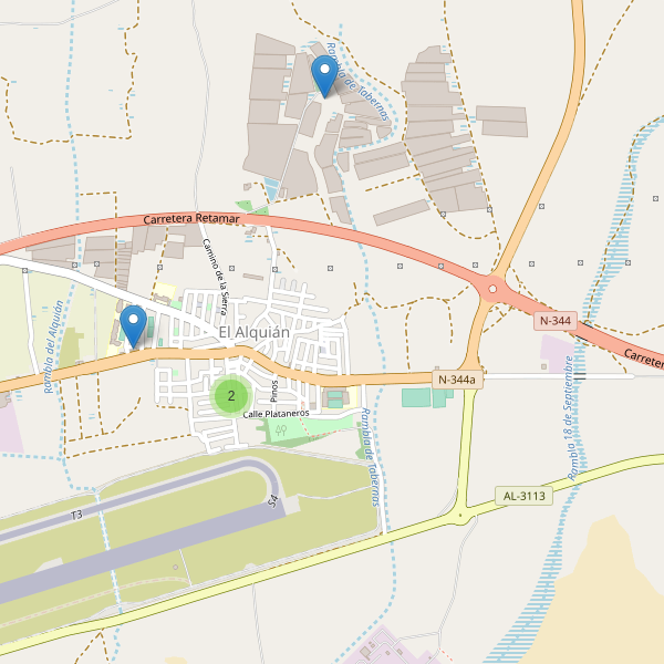 Mapa de aparcamientos en El Alquián Thumbnail