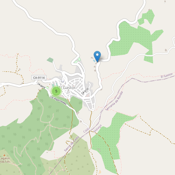Mapa de aparcamientos en El Gastor Thumbnail