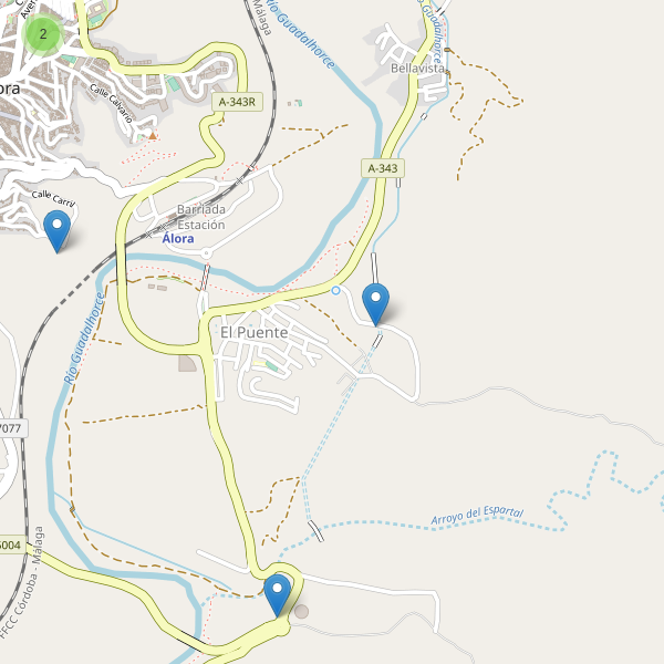 Mapa de aparcamientos en El Puente (MA) Thumbnail