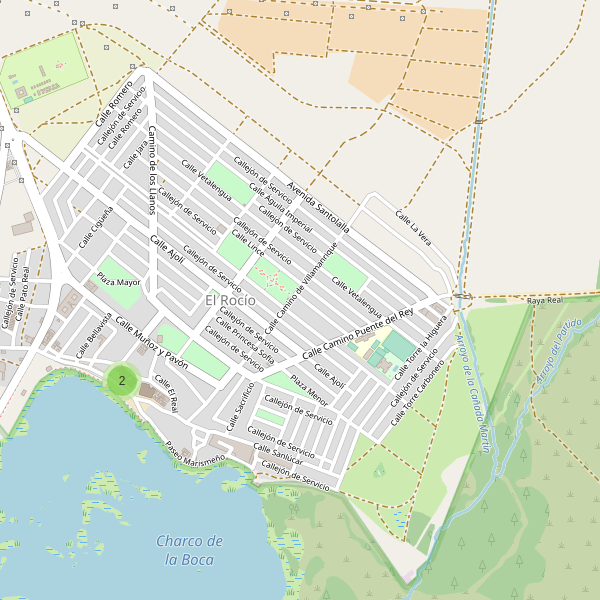 Mapa de aparcamientos en El Rocío Thumbnail