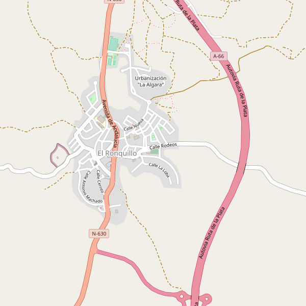 Mapa de aparcamientos en El Ronquillo Thumbnail