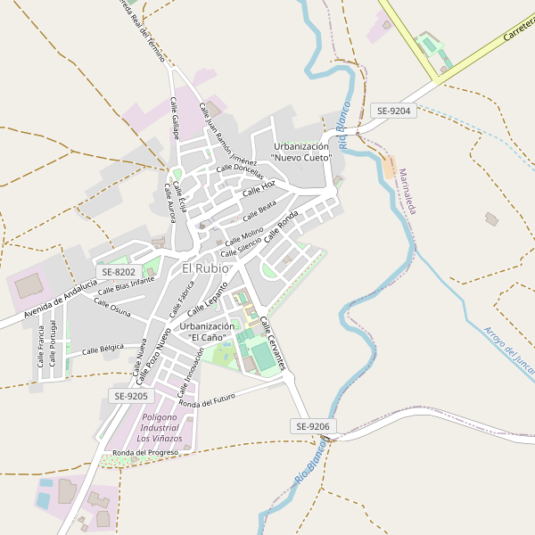 Mapa de aparcamientos en El Rubio Thumbnail