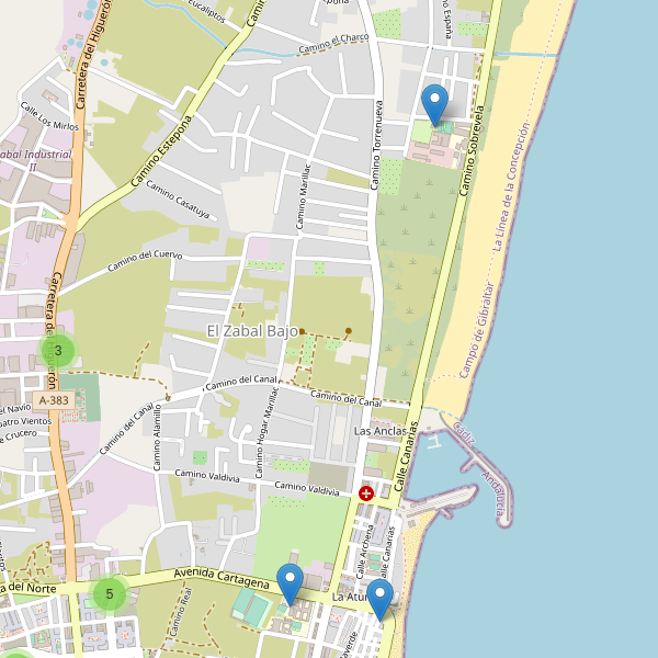 Mapa de aparcamientos en El Zabal Bajo Thumbnail