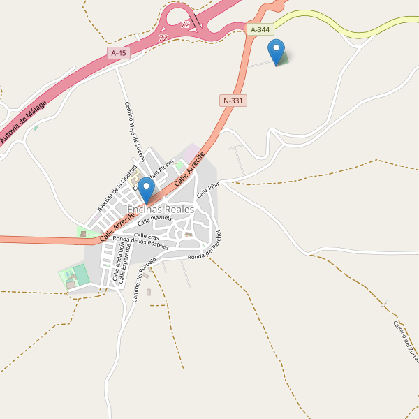 Mapa de aparcamientos en Encinas Reales Thumbnail