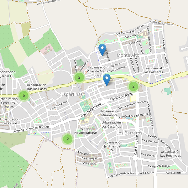 Mapa de aparcamientos en Espartinas Thumbnail