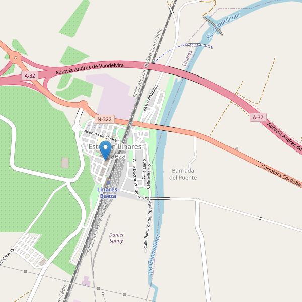 Mapa de aparcamientos en Estación Linares-Baeza Thumbnail