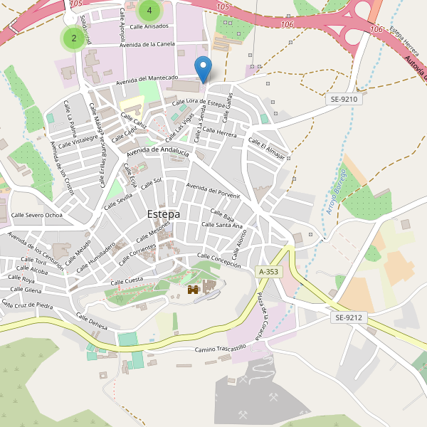 Mapa de aparcamientos en Estepa Thumbnail