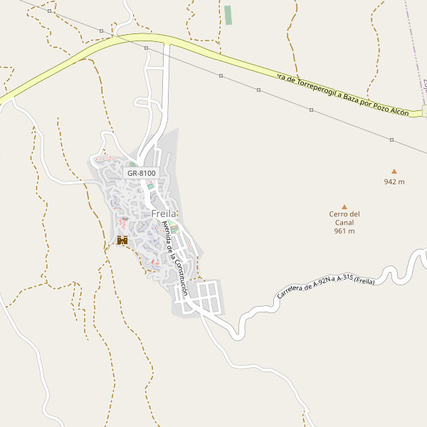 Mapa de aparcamientos en Freila Thumbnail