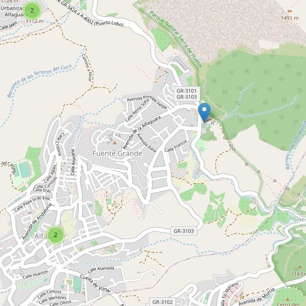 Mapa de aparcamientos en Fuente Grande Thumbnail