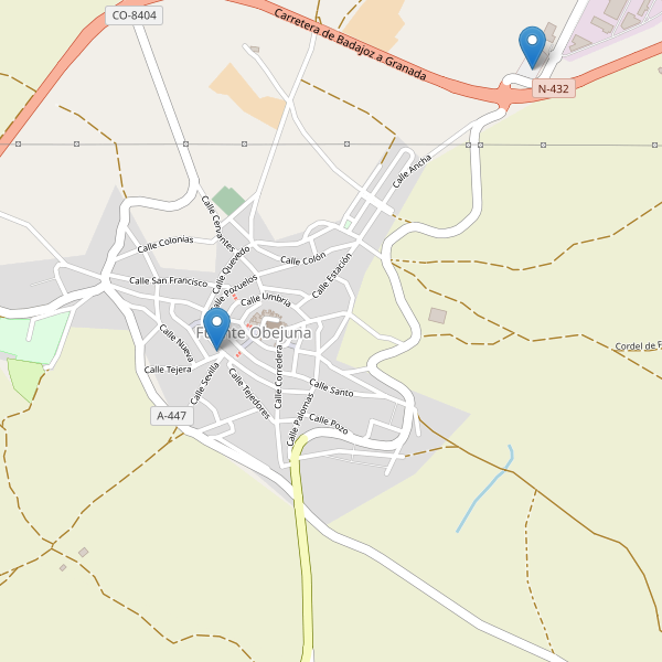 Mapa de aparcamientos en Fuente Obejuna Thumbnail