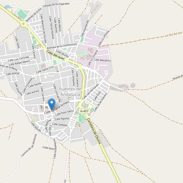 Mapa de aparcamientos en Fuentes de Andalucía Thumbnail