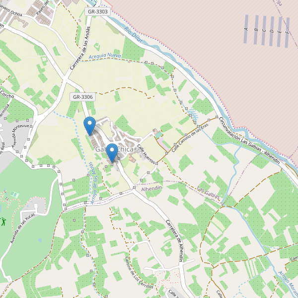 Mapa de aparcamientos en Gabia Chica Thumbnail