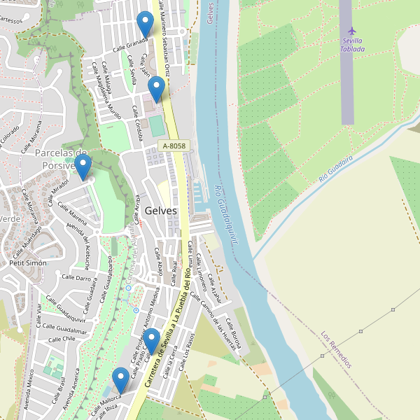 Mapa de aparcamientos en Gelves Thumbnail