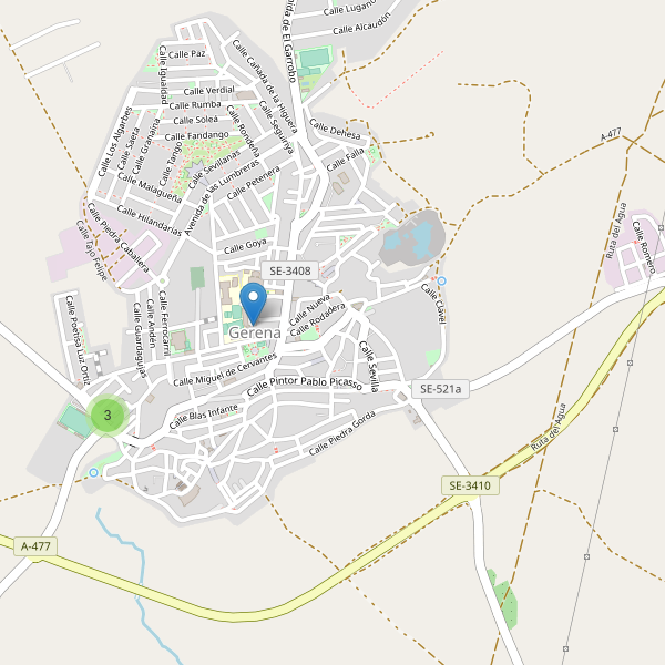 Mapa de aparcamientos en Gerena Thumbnail