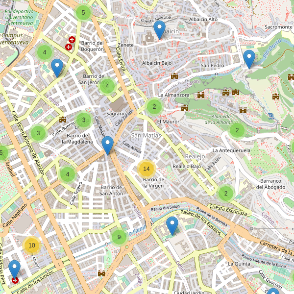 Thumbnail Mapa de aparcamientos en Granada