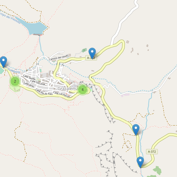 Mapa de aparcamientos en Grazalema Thumbnail