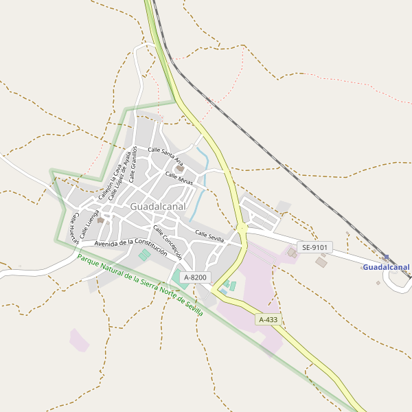 Mapa de aparcamientos en Guadalcanal Thumbnail