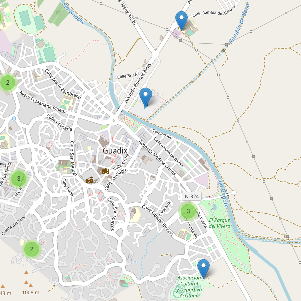 Mapa de aparcamientos en Guadix Thumbnail