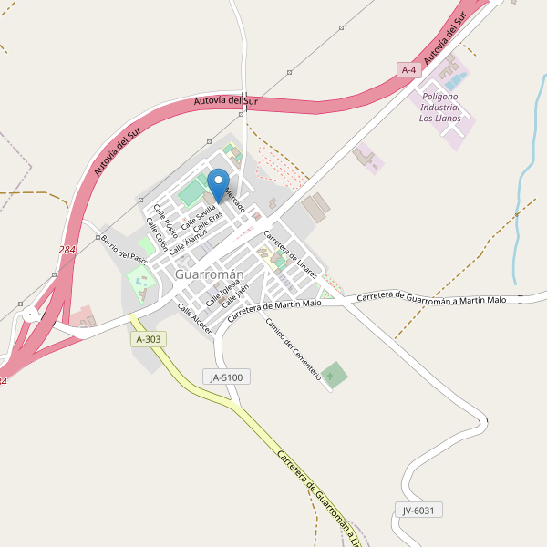 Mapa de aparcamientos en Guarromán Thumbnail