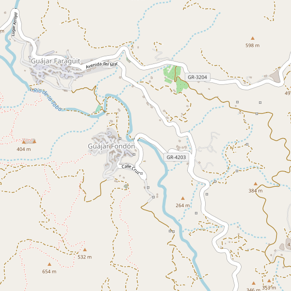 Mapa de aparcamientos en Guájar Fondón Thumbnail