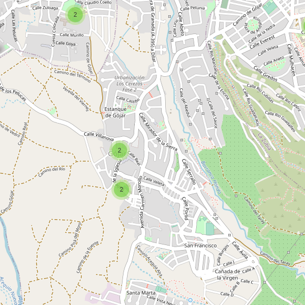 Mapa de aparcamientos en Gójar Thumbnail