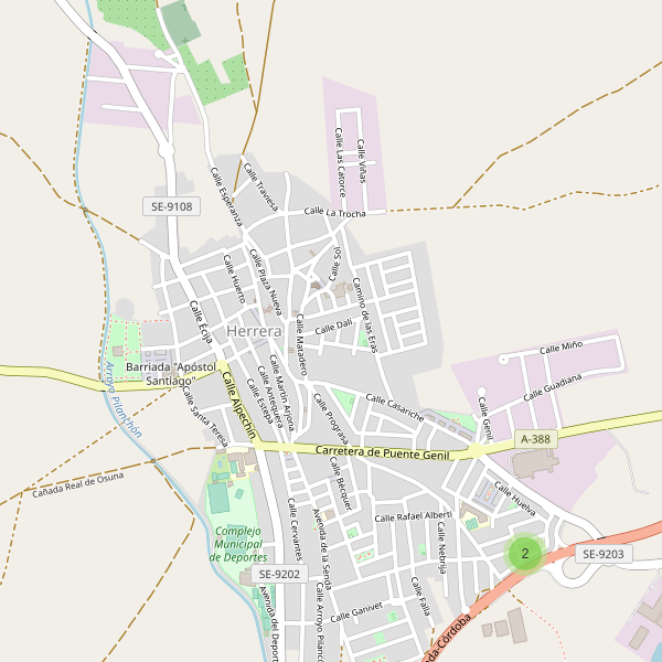 Mapa de aparcamientos en Herrera (SE) Thumbnail