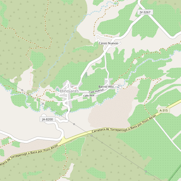 Mapa de aparcamientos en Hinojares Thumbnail