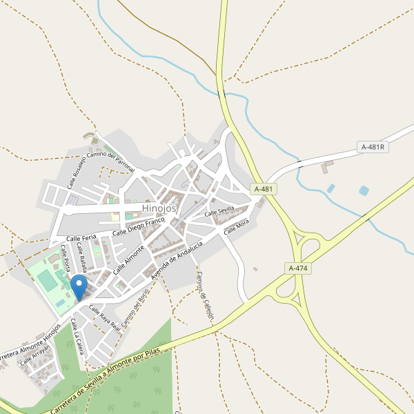 Mapa de aparcamientos en Hinojos Thumbnail