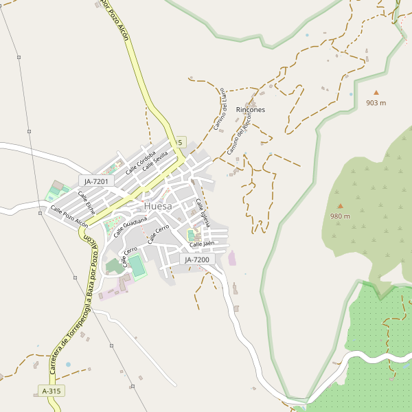 Mapa de aparcamientos en Huesa Thumbnail