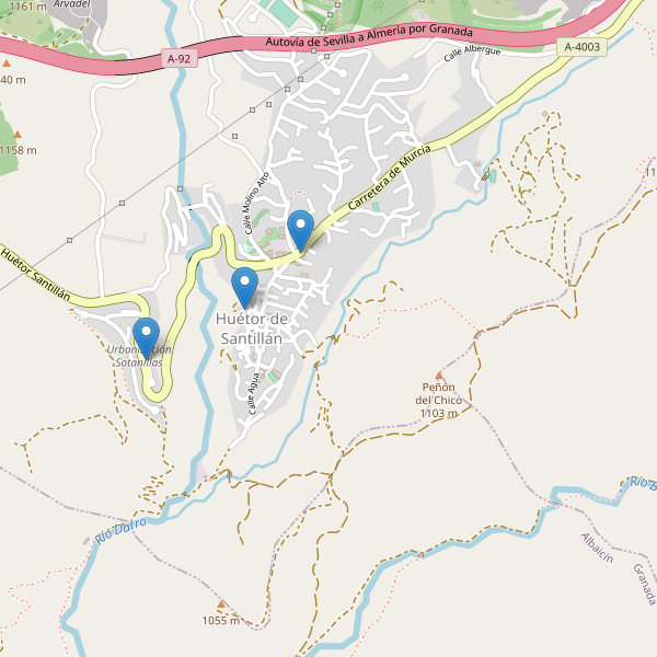 Mapa de aparcamientos en Huétor de Santillán Thumbnail