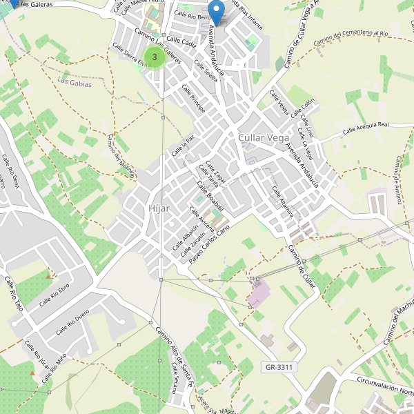 Mapa de aparcamientos en Híjar (GR) Thumbnail