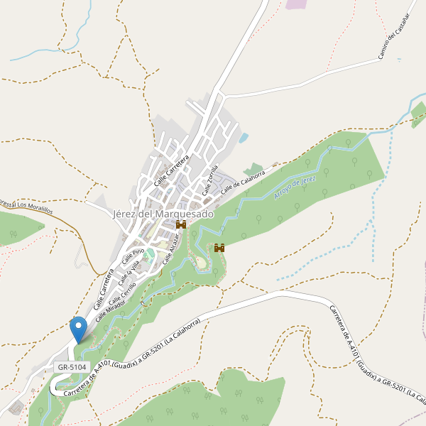 Mapa de aparcamientos en Jérez del Marquesado Thumbnail