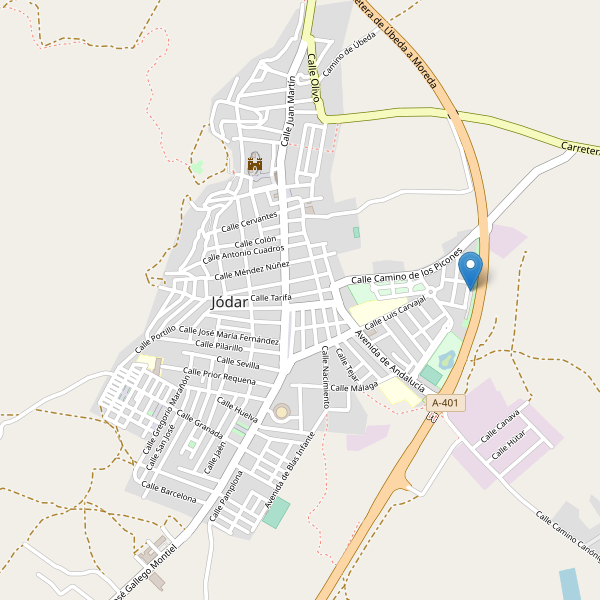 Mapa de aparcamientos en Jódar Thumbnail